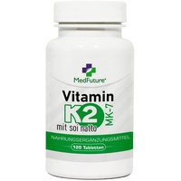 Vitamin K2 MK-7 100mcg 120 Tabletten natürlich von NATTO Starke Knochen Gelenke Muskeln
