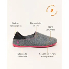 Gottstein Wool Slip-On Filzhausschuh grau