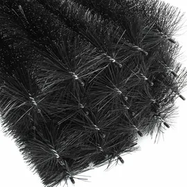 Wiltec 24 m Dachrinnenbürste 20x120 cm Ø 10,5 cm zum Laubschutz, Marderschutz, Vogelschutz, 20 Stück Dachrinnenraupe