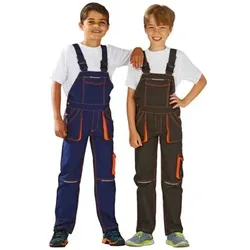 Latzhose oliv/orange, Größe 86/92 - orange - 86/92