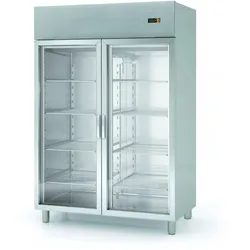 GastroHero Kühlschrank Profi 1400 GN 2/1 - mit 2 Glastüren