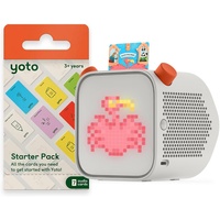 Yoto-Player (3. Generation) + Starterpaket-Set (Englisch) – Bluetooth-Audio-Lautsprecher für Kinder, für Geschichten, Musik, Podcasts, Radio, weißes Rauschen, Thermometer, Nachtlicht, Wecker