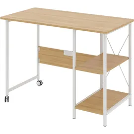 Maclean Brackets Maclean MC-411 Klappbarer Loft-Schreibtisch, Schreibtisch, Computertisch, Bürotisch | 107x45x75 cm, max. 150 kg Belastung, Klappbar (Helle Buche)