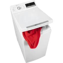BAUKNECHT Waschmaschine Toplader "WMT 6513 B5", B (A-G), weiß, B:40cm H:90cm T:60cm, Waschmaschinen, Kurzprogramm 30 min., SoftOpening, Wolleprogramm, Startzeitvorwahl