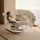 Tectake Gartenliege 142 x 62 x 92 cm Beige