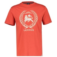 LERROS T-Shirt LERROS T-Shirt mit Logoprint rot XXL