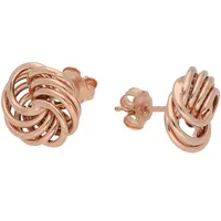 VIVANCE Paar Ohrstecker »Knoten«, 730839-0 Roségold 375,