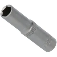 BRILLIANT TOOLS 1/4 Sechskant-Stecknuss, lange Ausführung, 13 mm