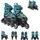 Byox Inliner 2 in 1 Double blau Rollschuhe, PU-Rollen, ABEC-5 Lager, verstellbar M (Gr. 34-38)