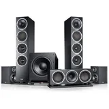 Teufel Theater 500 Surround 5.1 Heimkino-Set - Kinoatmosphäre Surround Sound System, Mächtiger Subwoofer, Allrounder für Musik, Filmton und Games, Dipol-Rear-Lautsprecher, Bassreflex - schwarz