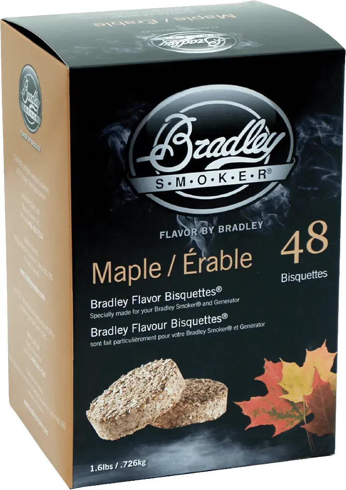 Bradley Smoker Ahorn Bisquetten für Bradley Smokers (48 Stk)
