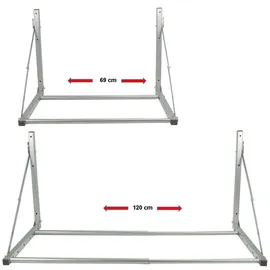 Trutzholm Reifenwandhalterung für 4 Räder ausziehbar klappbar 136 kg Traglast platzspar...