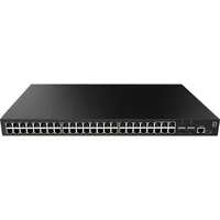 LevelOne GEL-5271 52-Port L2+ Gigabit Switch - Black