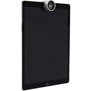 aiino italian ideas SawHet - HD Ultra Weitwinkelobjektiv, Videokonferenz Objektiv, Kamera Linse, iPad, Skype, FaceTime, Zoom, Google Meet, Aluminium, Ideal für Meetings, Hochwertig - Silber