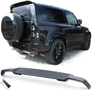 Heck Dachspoiler Lippe Schwarz Glanz für Land Rover Defender L663 90 110