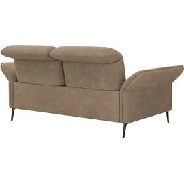sit&more 2,5-Sitzer SIT & MORE "Emely, inkl. Sitztiefenverstellung", braun (hellbraun), B:189cm H:92cm T:123cm, 100% Polyester, Sofas, wahlweise mit Bettfunktion, Kopf- & Armteilverstellung