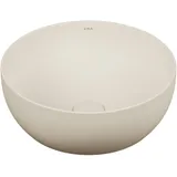 Outline Aufsatzschale rund d: 40 cm CERAFINE Sanitärkeramik Sandbeige Matt mit Oberflächenveredelung Clean