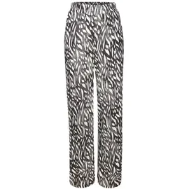LASCANA Palazzohose Schlupfhose creme-graublau bedruckt 40