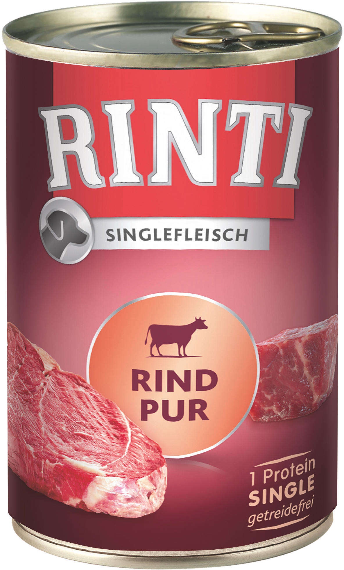 RINTI Hunde-Nassfutter Singlefleisch Pur Rind