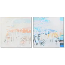 Bild DKD Home Decor Palmen 100 x 4 x 100 cm Tropical (2 Stück)