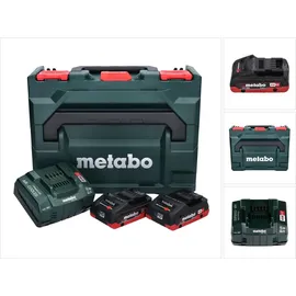 Metabo Basis-Set LiHD 18 V 2 x 4,0 Ah + Schnellladegerät + metaBox 685130000