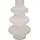 Intirilife Vase in Creme Weiß - 13 x 21.8 cm - Spiralvase Dekovase ideal für Blumen Pampasgras und Trockenblumen