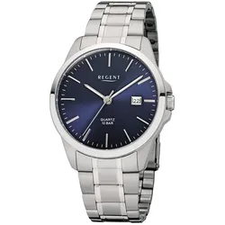 Regent F-1011 Uhr für Herren mit Stahlband Blau