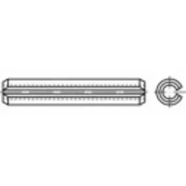 TOOLCRAFT Spannstifte 6 mm x 30 mm 25 Stück