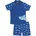 2tlg Badeoutfit Hai Blau 134/140