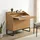 FineBuy Sekretär MDF 100cm Eiche Dekor Kompakt Schreibtisch mit Stauraum Home Office