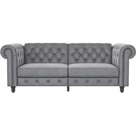dorel home Schlafcouch Kunstleder 3-Sitzer Grau