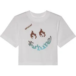 FOX Hello Fox Baby Damen T-Shirt, weiss, Größe S