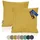 lycce Kissenbezug Cord 40 x 40 cm Senf