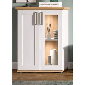 inn.furn Standvitrine Mirano 64 x 88 x 37 cm Weiß