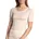 T-Shirt Damen aus Wolle-Seide Feinripp temperaturausgleichend geruchshemmend Light Ivory 40-42 40-42