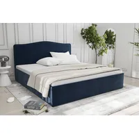 Westfalia Schlafkomfort Polsterbett "Graz", blau (königsblau), L:210cm, Bezug 100%