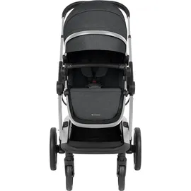 KIKKABOO Kombikinderwagen Irene 3 in 1 Babywanne Autositz Adapter Wickeltasche dunkelgrau - Grau