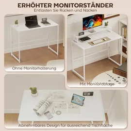 Homcom Schreibtisch Klappbar Weiß