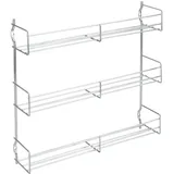 Metaltex Gewürzregal 3-Etagen verchromt, Edelstahloptik