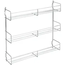 Metaltex Gewürzregal 3-Etagen verchromt, Edelstahloptik