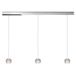 Oligo Balino LED Pendelleuchte drei Pendel | chrom | diamantgrau