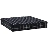 vidaXL Palettenkissen 60 x 60 x 8 cm Schwarz/Karomuster 1 St.