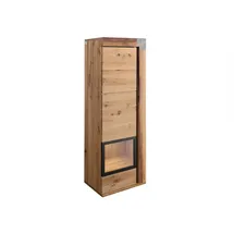 MASSIVMOEBEL24.DE Vitrine 47 x 35 x 142 cm Natur Geölt