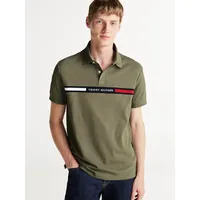 Tommy Hilfiger Poloshirt » CHEST INSERT REG POLO«, Gr. XL, Battle green) , 75107827-XL