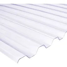 PVC-Wellplatte Trapez 200 x 90 cm transparent