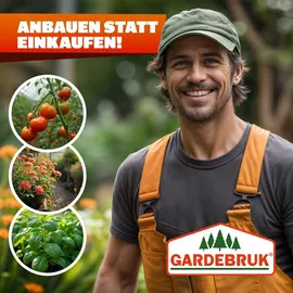 Gardebruk Gewächshaus Aluminium Silber HKP 7 mm 7,2 m2