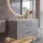 Mendler Waschbeckenunterschrank HWC-D16 91,5 x 54 x 46 cm Grau