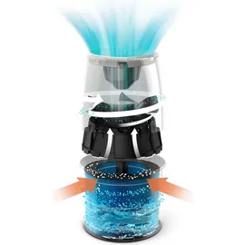 Philips (HU2716/10) Luftbefeuchter 2000 series NanoCloud für bis zu 99% weniger Bakterien, 200ml/h, 2L Wassertank, Ultra leise (33dB), Sensor, 3 Stufen, Auto&Schlafmodus, Timer, Weiß