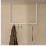 Metallbude Kleiderstange RUBI, Garderobenstange für Jacken, Mäntel und Kleidung, Stabile Konstruktion weiß 60 cm x 80 cm