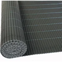 Estexo Sichtschutzmatte 100 x 500 cm grau PVC